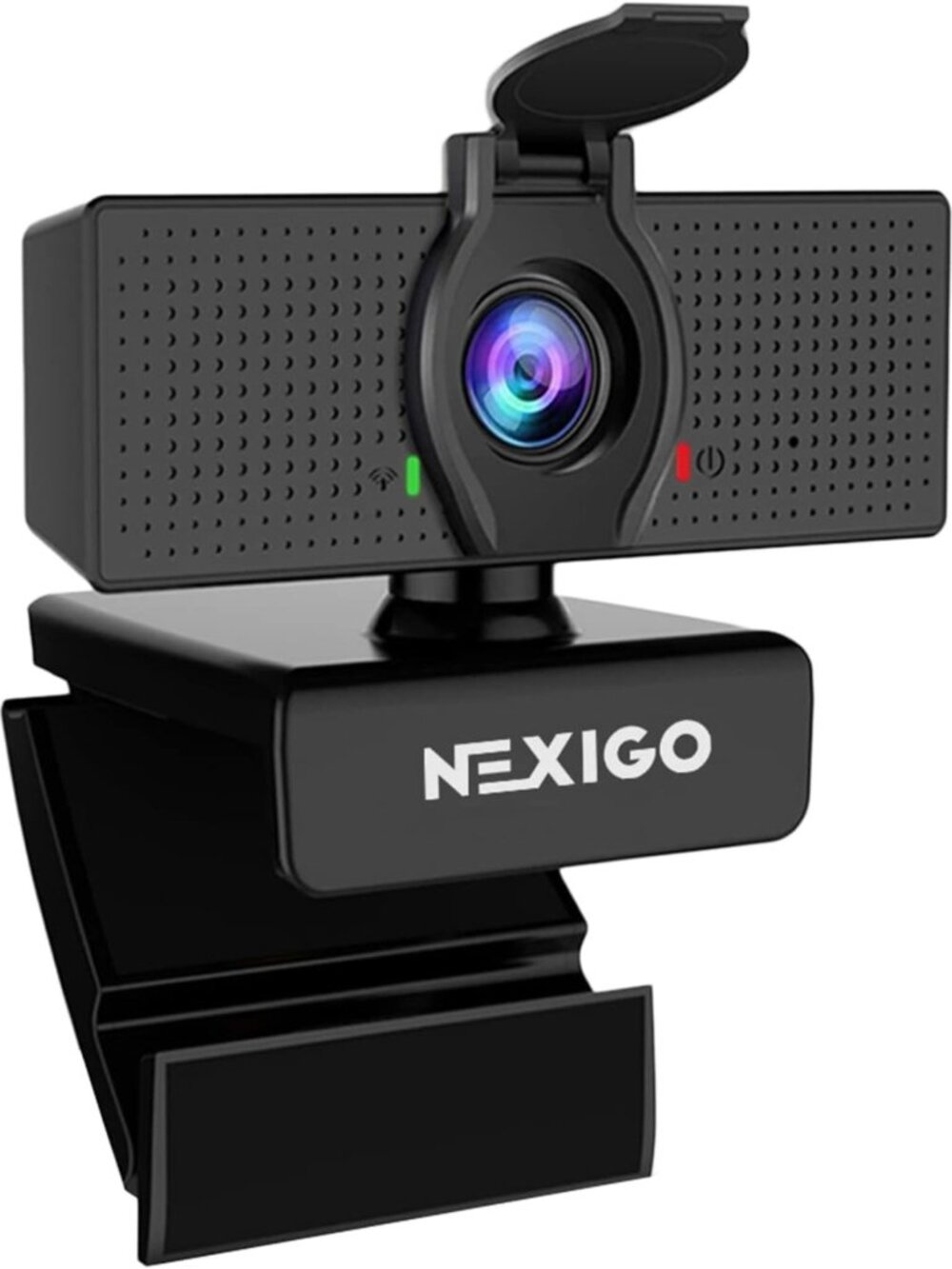 1080P HD Webcam with Microphone, Privacy Cover, Plug & Play for Zoom/Skype/Teams